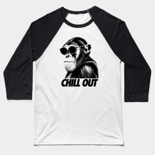 Chimpanzee chill out Baseball T-Shirt